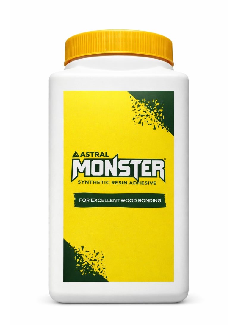 غراء لاصق للخشب من الراتنج الصناعي - رابطة قوية للخشب الرقائقي، والخشب الليفي متوسط ​​الكثافة (MDF)، والخشب الرقائقي، والخشب الصلب - لأعمال النجارة الداخلية وصناعة الأثاث - سريع الجفاف، سهل الاستخدام - عبوة 850 غرام